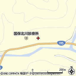 徳島県那賀郡那賀町木頭北川下モ伴5-2周辺の地図