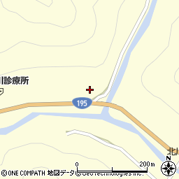 徳島県那賀郡那賀町木頭北川不んでん周辺の地図