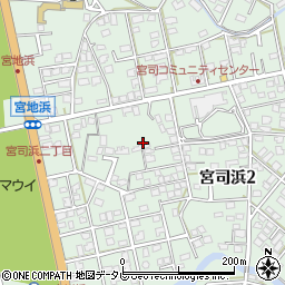 福岡県福津市宮司浜周辺の地図
