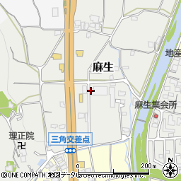 砥部町立　麻生保育所周辺の地図