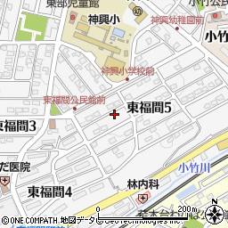 福岡県福津市東福間5丁目周辺の地図