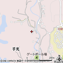 福岡県福津市手光1517-1周辺の地図