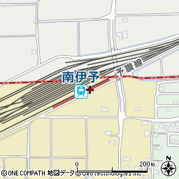愛媛県伊予市周辺の地図