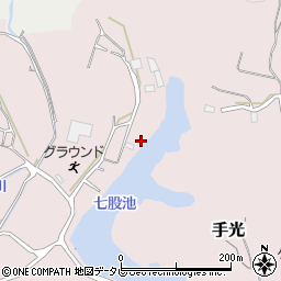 福岡県福津市手光2472-9周辺の地図