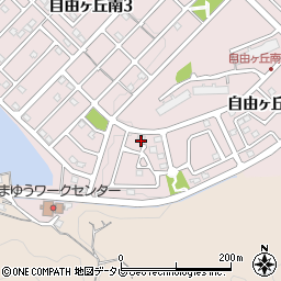 福岡県宗像市自由ヶ丘南4丁目2-9周辺の地図