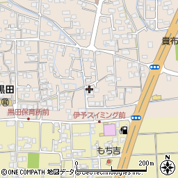 愛媛県伊予郡松前町北黒田398-11周辺の地図