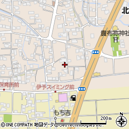 愛媛県伊予郡松前町北黒田385-3周辺の地図