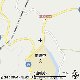 徳島県海部郡美波町西の地谷裏周辺の地図