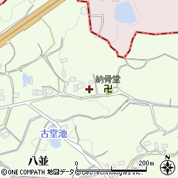 福岡県福津市八並1363周辺の地図