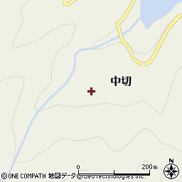 高知県土佐郡大川村中切261周辺の地図