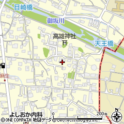 愛媛県伊予郡砥部町高尾田上野団地周辺の地図