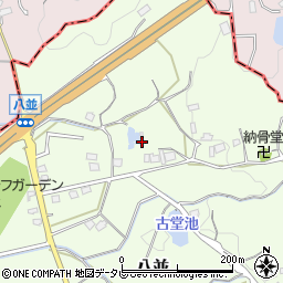 福岡県福津市八並1378周辺の地図