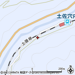 高知県長岡郡大豊町穴内2010周辺の地図