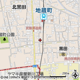 愛媛県伊予郡松前町北黒田779-4周辺の地図