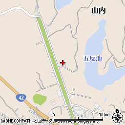 和歌山県日高郡みなべ町山内1939周辺の地図