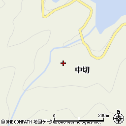 高知県土佐郡大川村中切257周辺の地図