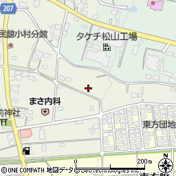 愛媛県松山市小村町周辺の地図