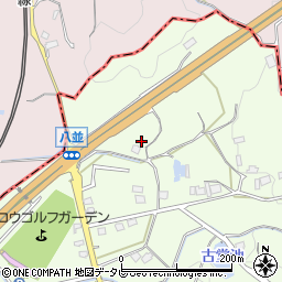 福岡県福津市八並1445-1周辺の地図
