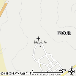 徳島県海部郡美波町西の地大谷周辺の地図