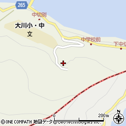 高知県土佐郡大川村中切16-1周辺の地図