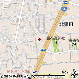 愛媛県伊予郡松前町北黒田258-16周辺の地図