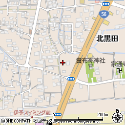 愛媛県伊予郡松前町北黒田258-17周辺の地図