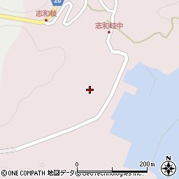 徳島県海部郡美波町志和岐中ノ谷周辺の地図