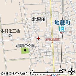 愛媛県伊予郡松前町北黒田821-3周辺の地図