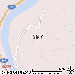 徳島県那賀郡那賀町木頭出原カゲイ周辺の地図