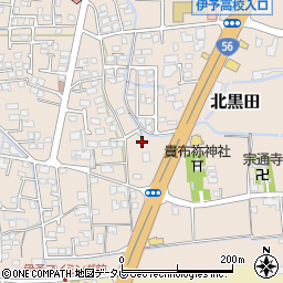 愛媛県伊予郡松前町北黒田257-3周辺の地図