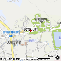 福岡県福津市宮司元町周辺の地図