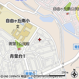 福岡県宗像市青葉台1丁目3周辺の地図