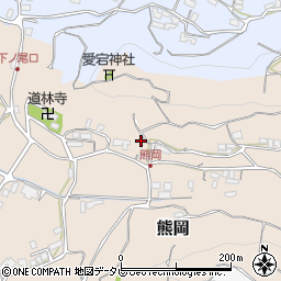 和歌山県日高郡みなべ町熊岡126周辺の地図