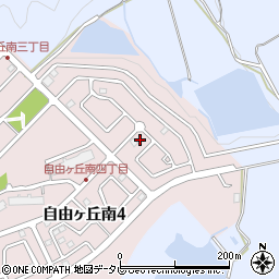 福岡県宗像市自由ヶ丘南4丁目6-4周辺の地図