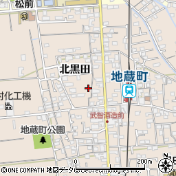 愛媛県伊予郡松前町北黒田998-1周辺の地図