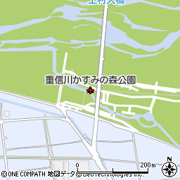 重信川かすみの森公園周辺の地図