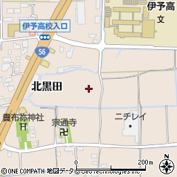 愛媛県伊予郡松前町北黒田290-1周辺の地図