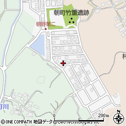 福岡県宗像市朝野376周辺の地図