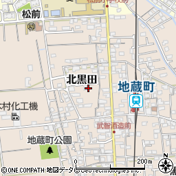 愛媛県伊予郡松前町北黒田996-1周辺の地図