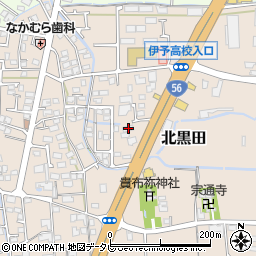 愛媛県伊予郡松前町北黒田244-2周辺の地図