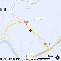 海川郵便局周辺の地図