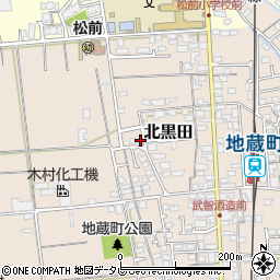 愛媛県伊予郡松前町北黒田974-10周辺の地図