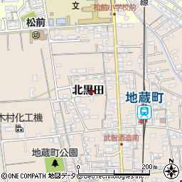 愛媛県伊予郡松前町北黒田996-18周辺の地図