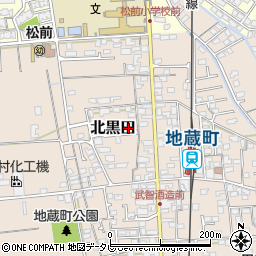 愛媛県伊予郡松前町北黒田996-21周辺の地図