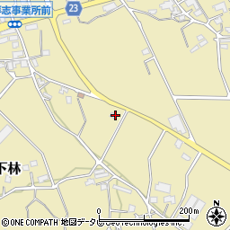 愛媛県東温市下林728周辺の地図