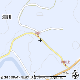 徳島県那賀郡那賀町海川ヲフウチ周辺の地図