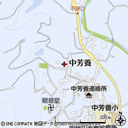 和歌山県田辺市中芳養1986周辺の地図