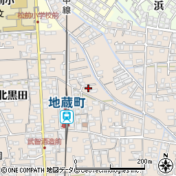 愛媛県伊予郡松前町北黒田613-39周辺の地図