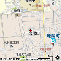 愛媛県伊予郡松前町北黒田992-9周辺の地図