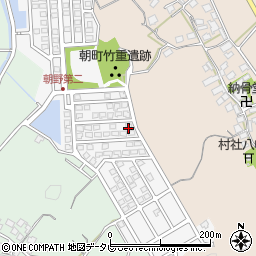 福岡県宗像市朝野352周辺の地図